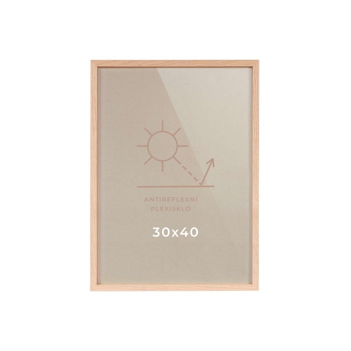 Dřevěný rám - dub (30×40)