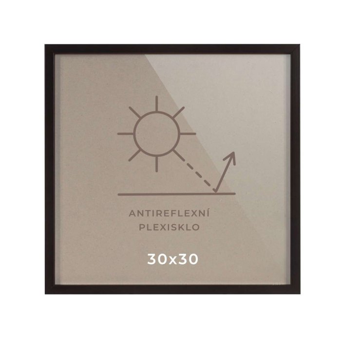 Dřevěný rám - černý (30×30 cm)