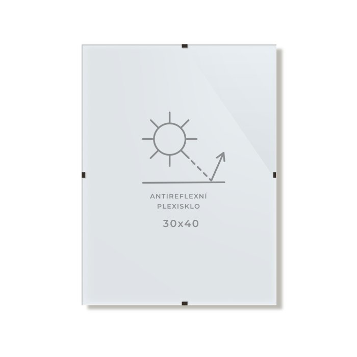 Clip rám - bílý (30×40)