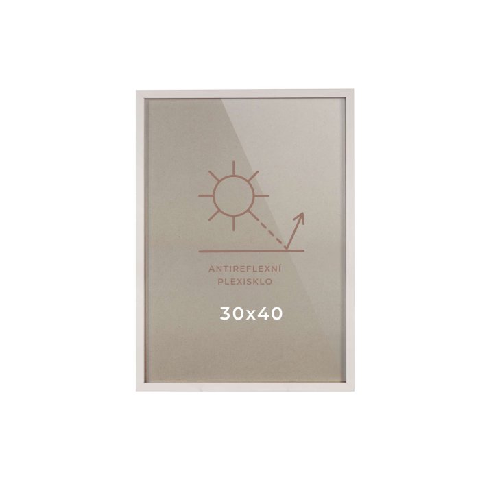 Dřevěný rám - bílý (30×40)