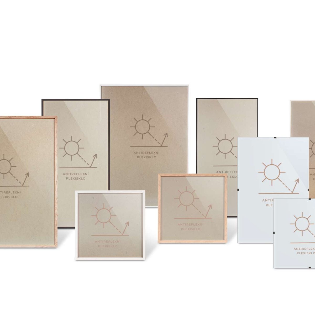 3. Dřevěné a hliníkové rámy