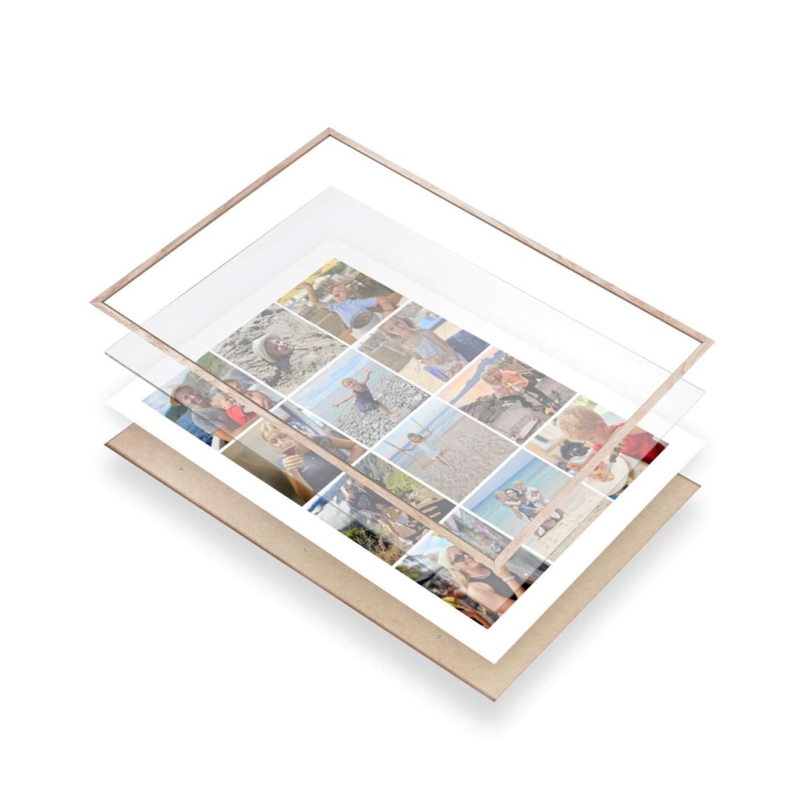 Dřevěný rám 30×40 cm, bílý