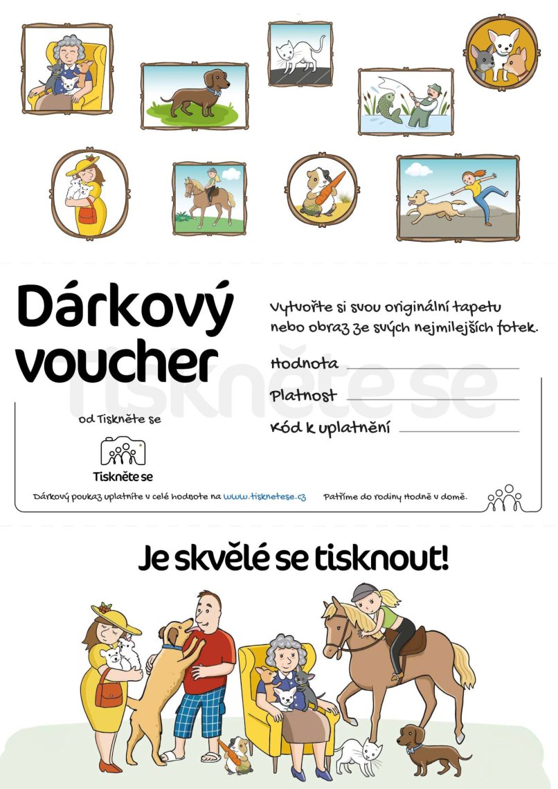 Elektronický dárkový poukaz Mazlíčci