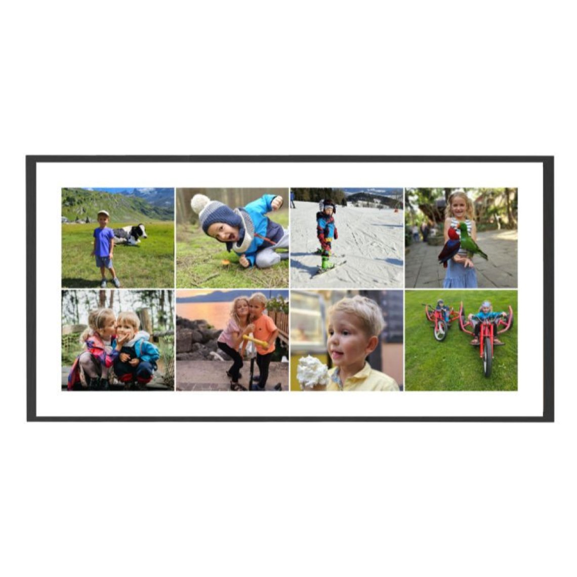 Fotografie 60×30 cm, 8 fotek do čtverce