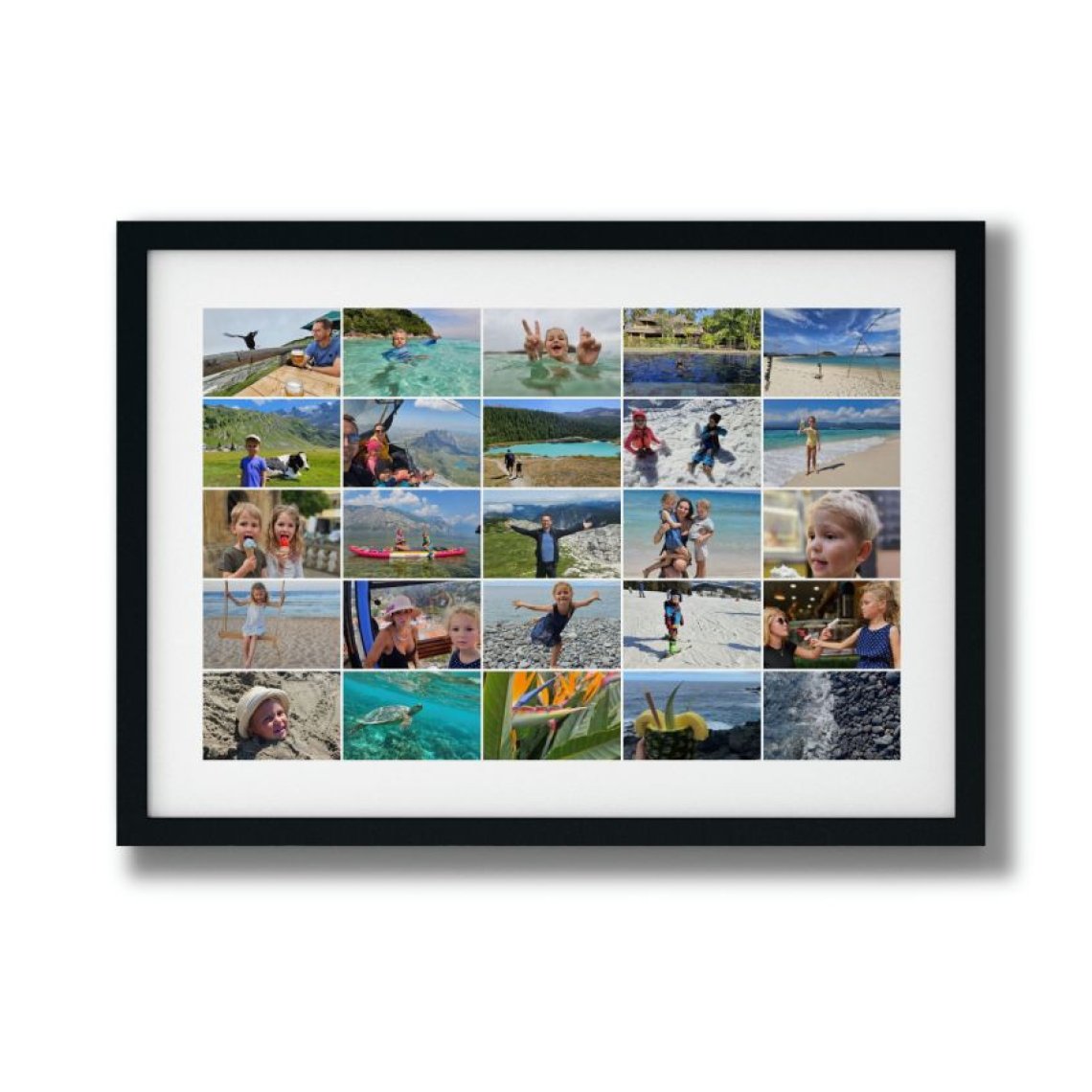 Fotografie 100×70 cm, 25 fotek na šířku