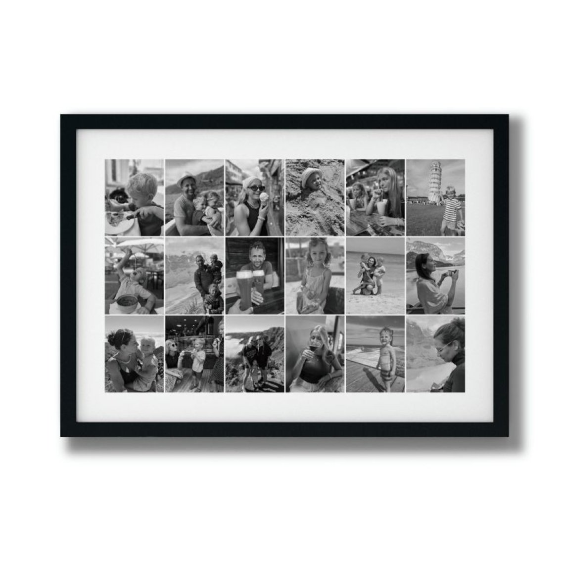 Fotografie 70×50 cm, 18 fotek na výšku