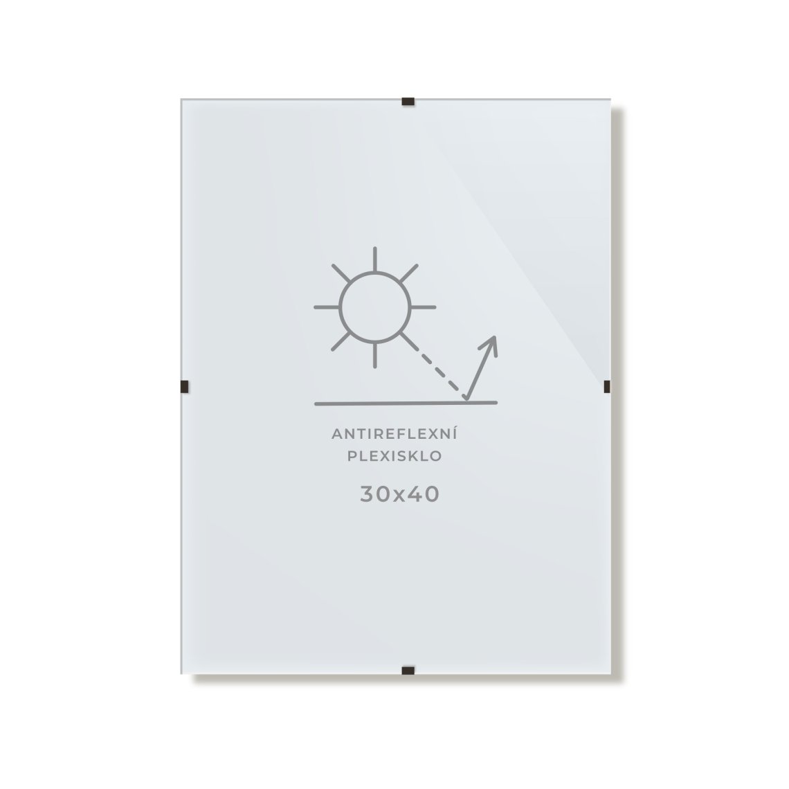 Clip rám, 30×40 cm, antireflex