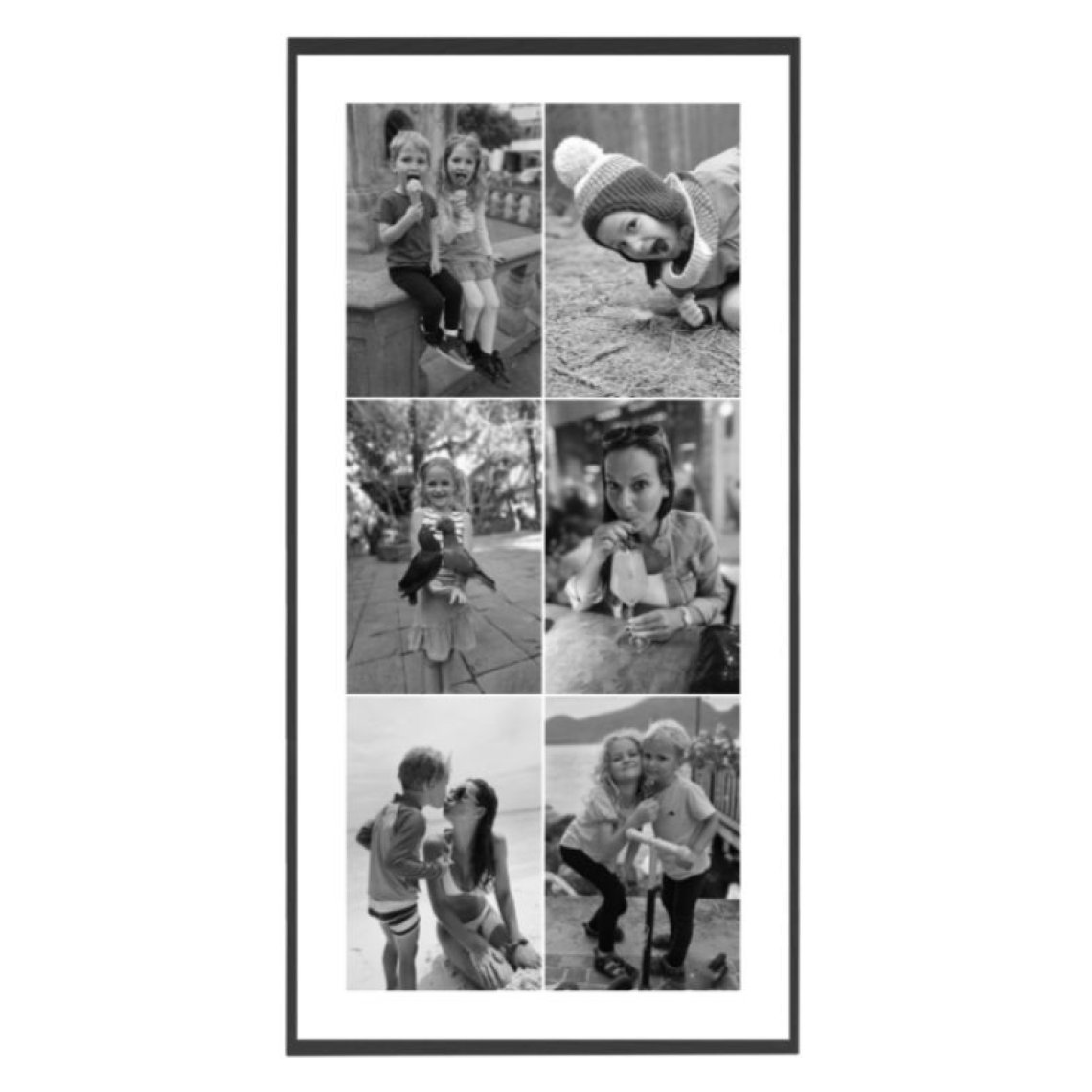 Fotokoláž 30×60 cm, 6 fotek na výšku