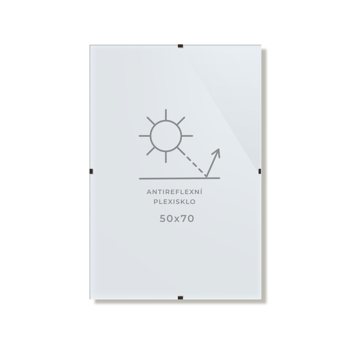 Clip rám, 50×70 cm, antireflex