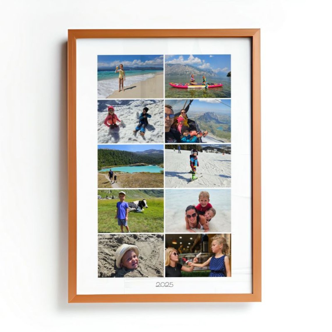 Fotokoláž 40×60 cm, 10 fotek na šířku