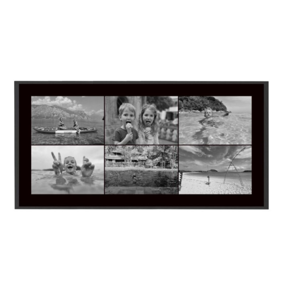 Fotokoláž 100×50 cm, 6 fotek na šířku