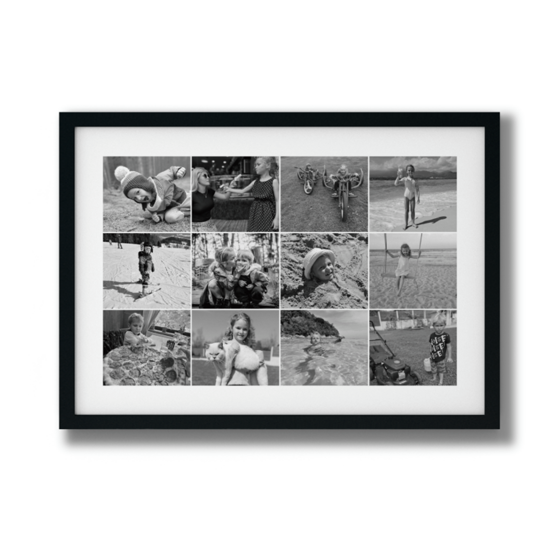 Fotografie 60×40 cm, 12 fotek do čtverce